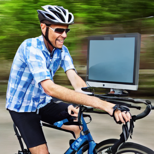 a man riding bikes playing computer_7_000000.png