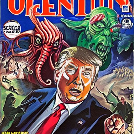 00213-3408435548-A photo of  Donald Trump as US president  fighting against Cthulhu, Pulp cover, very detailed, clean, high quality, sharp image,.jpeg