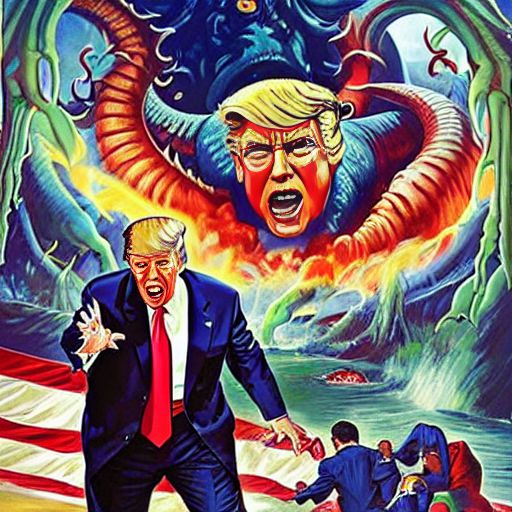 00227-3408435550-A photo of  Donald Trump as US president  getting attacked by Cthulhu, Vintage, very detailed, clean, high quality, sharp image,.jpeg