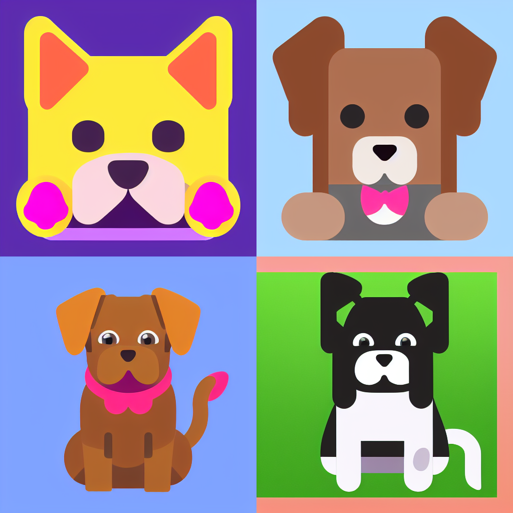 000003.777 "A cute dog" -s 32 -S 777 -W 512 -H 512 -C 7.5 --grid -A k_dpm_2_a.png