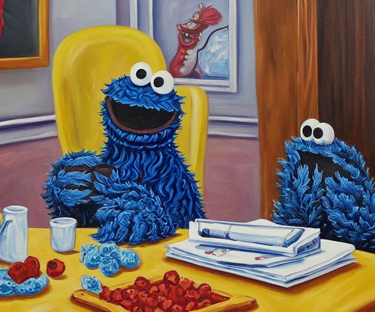 00095-3320437546-A painting of the cookie monster, very detailed, clean, high quality, sharp image, based on H.P Lovecraft stories.JPG