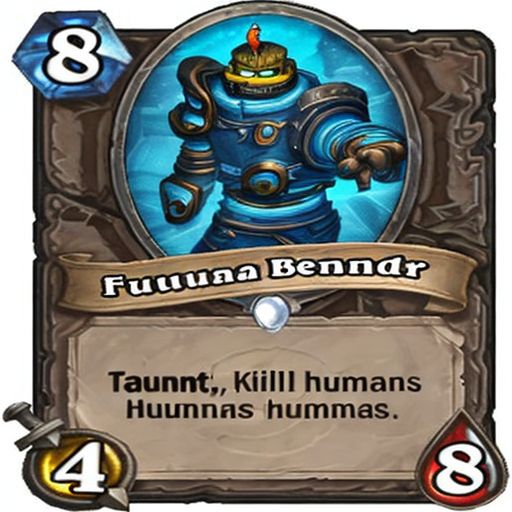 00049-488234561-8 Futurama Bender Taunt, Kill all humans. hearthstone card.jpg