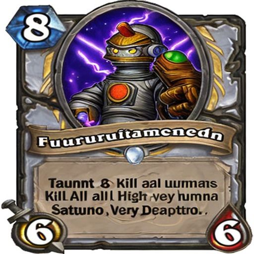 00054-170383200-8 Futurama Bender Taunt, Kill all humans. hearthstone card, Very detailed, clean, high quality, sharp image, Saturno Butto.jpg