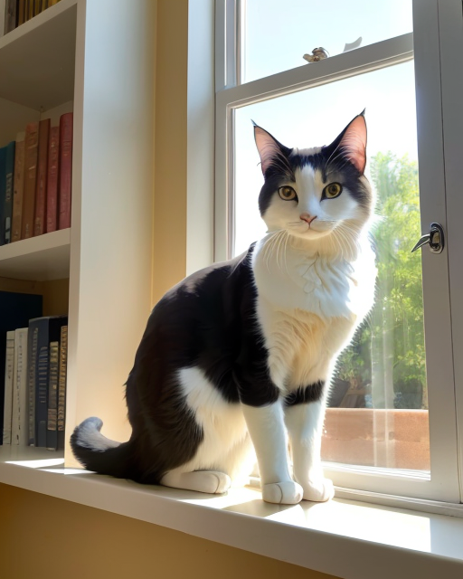 20230304000653-2133915398-A beautiful cat bask in the sun on the windowsill, fluffy cat, beautiful big eyes, Sunlight, window perch, highly detailed, deta.png