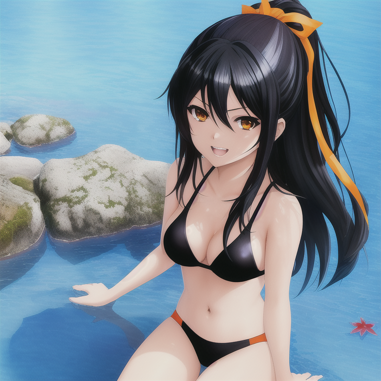 00054-3233330302-art by yaguru magiku, A teenage girl wearing a black bikini, angry smile, in the style of Kyoto Animation in the 2010s, official.png