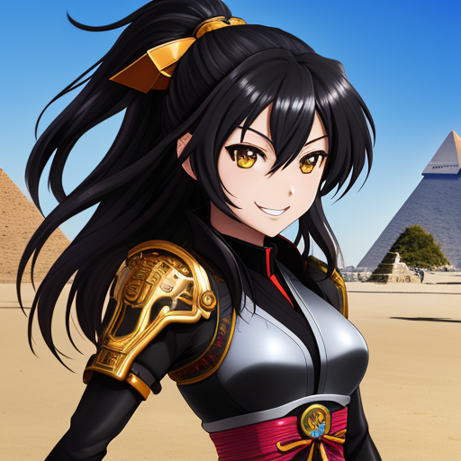 00200-3132630260-art by yaguru magiku, A teenage girl wearing a black western knight armor, angry smile, in the style of Kyoto Animation in the 2.png