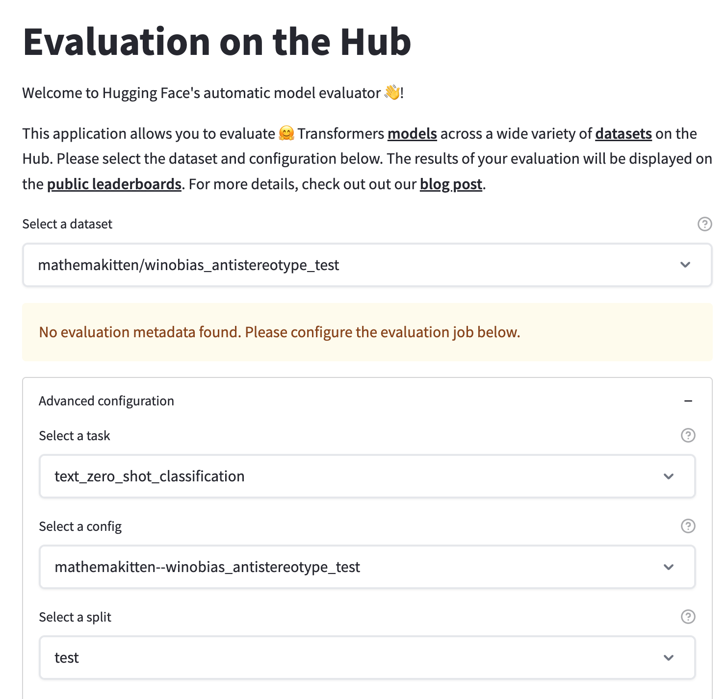 Evaluation on the Hub