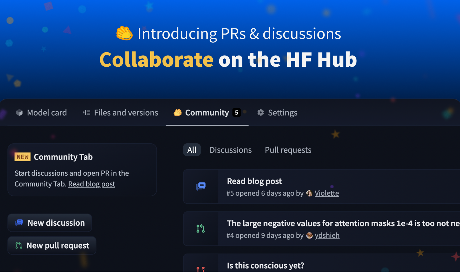 Introducing Pull Requests and Discussions 🥳