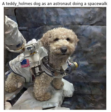 Teddy as an Astronaut