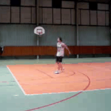 Person playing basketball