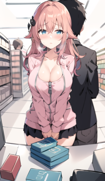 25968-4092648027-masterpiece, best_quality, clear details,buying_condom, 1girl, 3boys, arms_behind_back, black_skirt, blue_eyes, blurry, blurry_b.png
