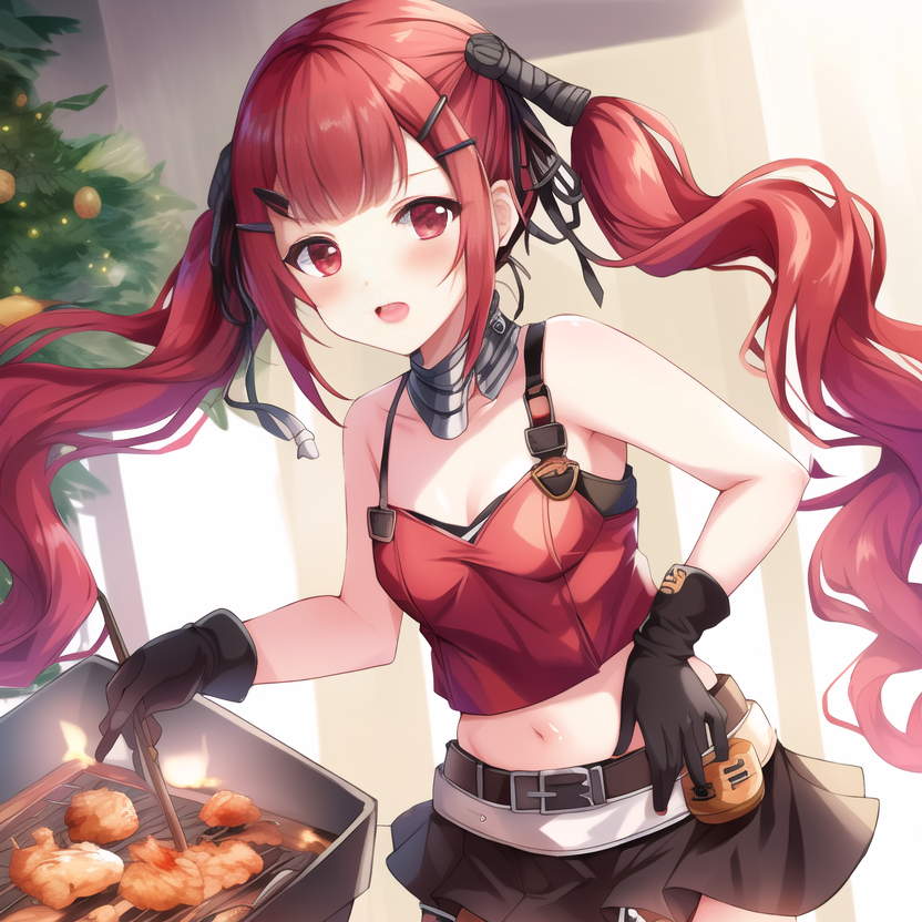 15904-1543690090-masterpiece, best_quality, clear details, char-cz75((roasting a chicken)), blush, gloves, tank_top,.png