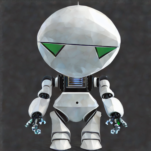 Marvin as Lowpoly drawing