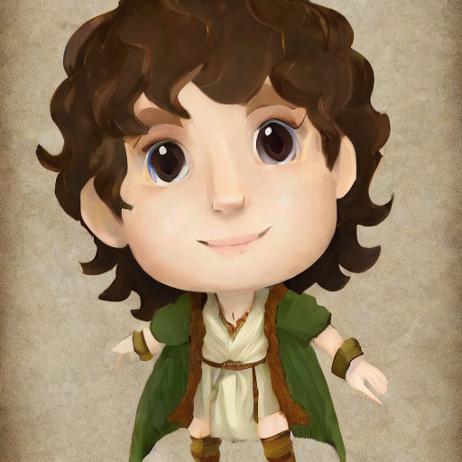 Frodo Baggins in Monkey Island Style