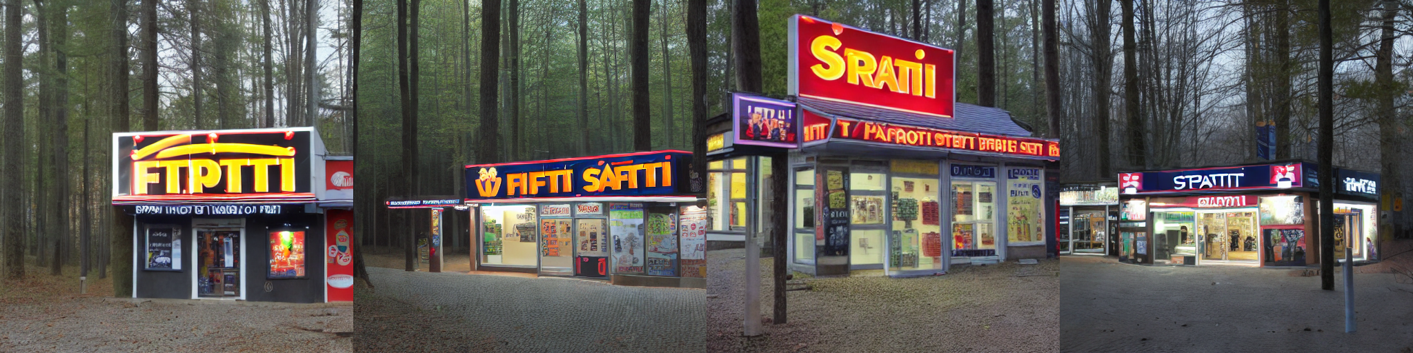 a picture of spaeti store in the forest