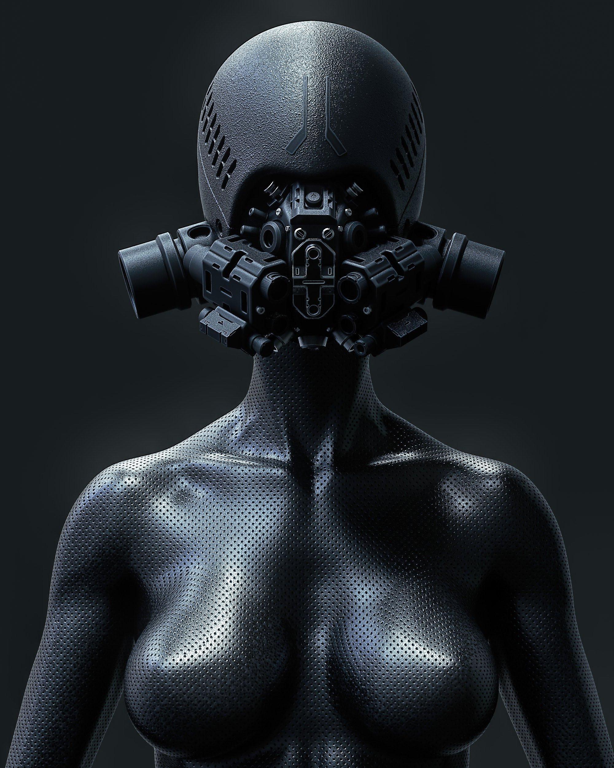 <A female cyborg> 1