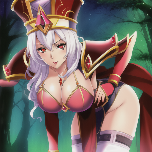 01099-3504900055-leaning forward, princess, 1girl, solo, sbwhitemane  in forest , leather armor, large eyes, lush.png