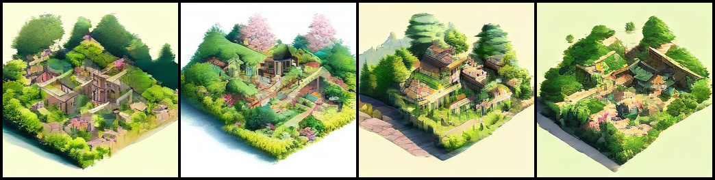 isometric view of small japanese village with blooming trees_cfg_7_seed_11.png