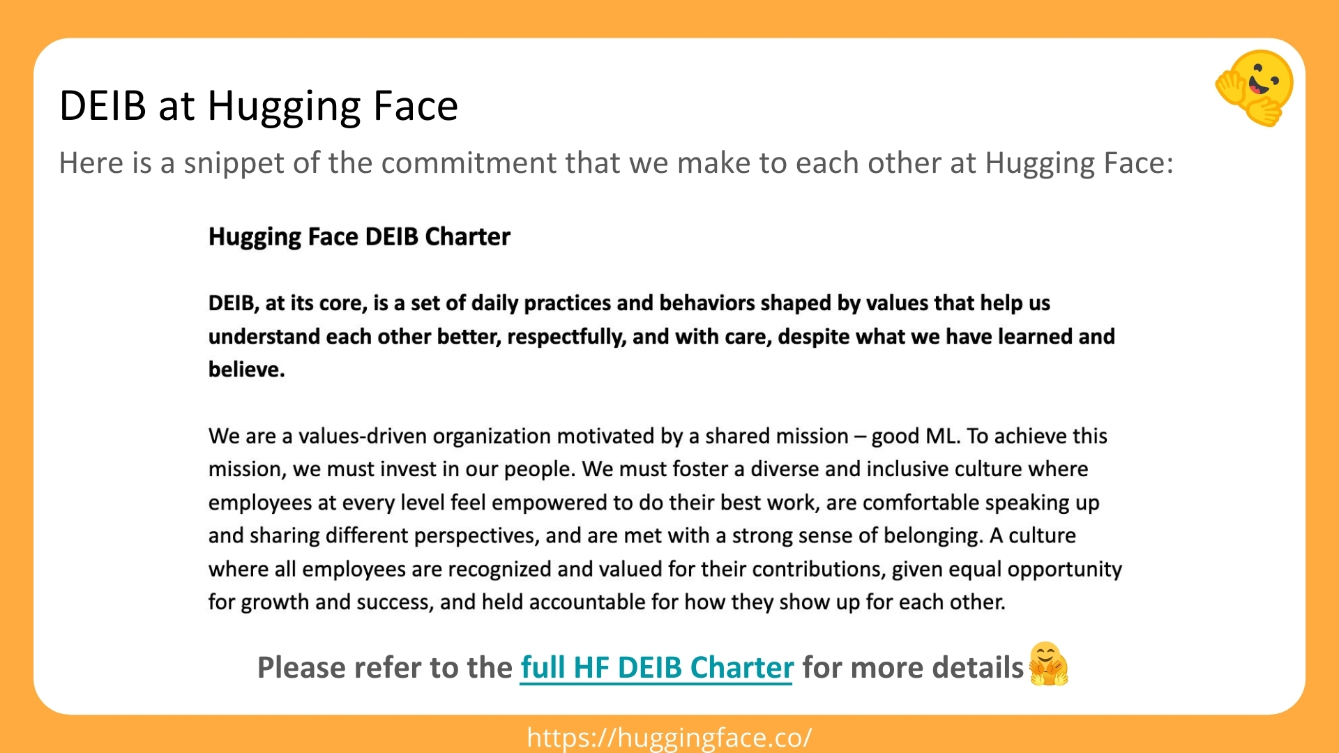 HF DEIB Charter