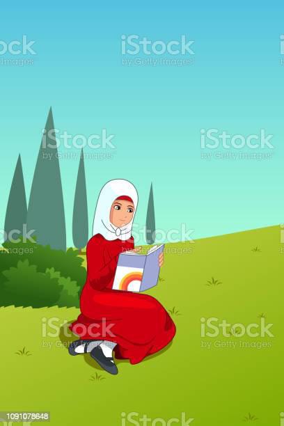 04645866---muslim-girl-reading-a-book-outdoor-illustration-vector-id1091078648?b=1&k=6&m=1091078648&s=612x612&h=wx3csJcPL9SG1s8sAssI_R6C0Vb8I_2zhuoYgDbL5aU=.jpg